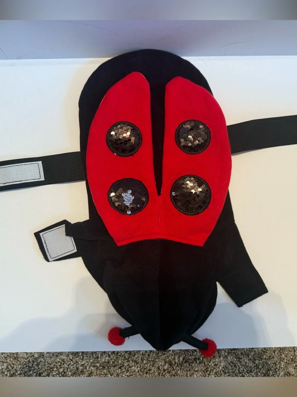 Ladybug dog costume. Size xsmall